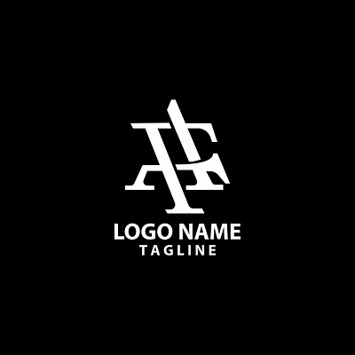 initial letter AF monogram logo design vector abstract