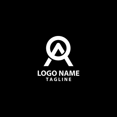 initial letter AQ logo design vector initial