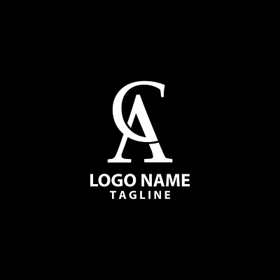 initial letter CA monogram logo design vector modern