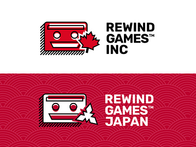 Rewind Games - Video game developer logo brand branding cartoonish fun game graphic design logo logotype vibrant videogame