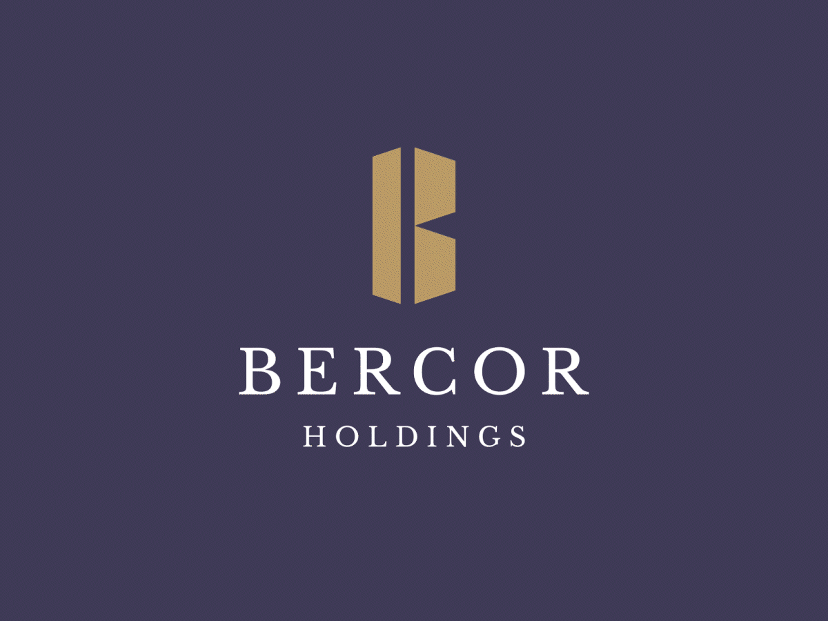 Bercor Holdings Logo (Alternative) bold brand brand and identity brand guideline brand identity branding corporate gold investment letter b logo luxury luxury brand luxury branding metal minimalism palladium platinum rhodium silver