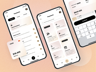 Payments Mobile App Template app app template banking app finance fintech inspiration ios app mobile app mobile app design mobile bank money transfer pay pay bills payment payment app payments transfer ui ui kit ux