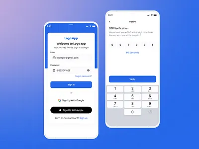 Social Media App - [Login Page] error messages