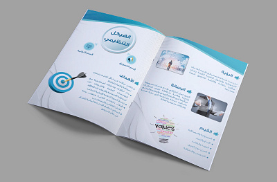 Company Profile Alsahary blue brand identity branding company profile company profile design design graphic design gray illustration logo marketing mockup professional profile target technique