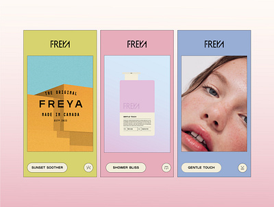 Freya Branding and Packaging Design - Skincare 3d beauty beauty packaging beauty product bodycare branding cosmetic cosmetic branding design emblem haircare label logo logotype makeup packaging packaging design skin skin care women