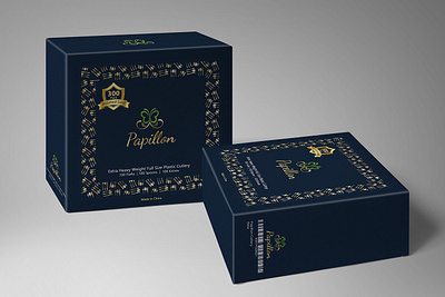 Papillon Package blue branding design graphic design illustration logo logo design mockup package packaging design papillon