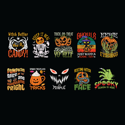 10+ Premium T Shirt Design for Halloween Event 2024 graphic design halloween bundle halloween event 2024 halloween shirt t shirt bundle 2024 t shirt design unique halloween tee usa halloween event