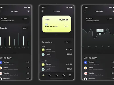 Banking App: UI Design app app design app ui banking app card design design graphic design gui ui ui app uiux ux uxui
