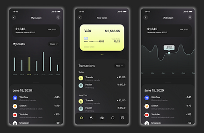 Banking App: UI Design app app design app ui banking app card design design graphic design gui ui ui app uiux ux uxui