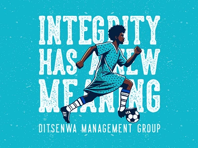 Ditsenwa Management Group - Soccer Branding blue brand design brand strategy branding branding agency branding design design designer graphic design illustration illustration design logo logo design logo designer poster soccer sport sport design sports illustration vector