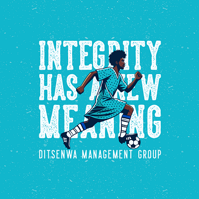 Ditsenwa Management Group - Soccer Branding blue brand design brand strategy branding branding agency branding design design designer graphic design illustration illustration design logo logo design logo designer poster soccer sport sport design sports illustration vector