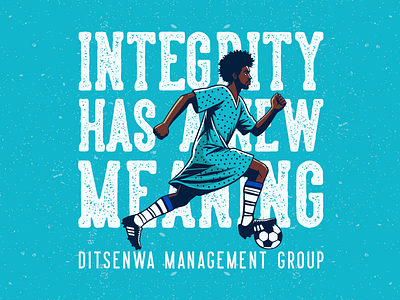 Ditsenwa Management Group - Soccer Branding blue brand design brand strategy branding branding agency branding design design designer graphic design illustration illustration design logo logo design logo designer poster soccer sport sport design sports illustration vector