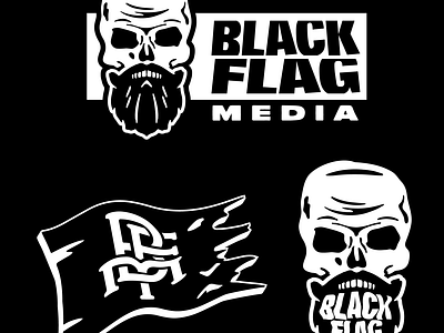 Black Flag Media Branding branding graphic design illustration logo screenprint typography vector