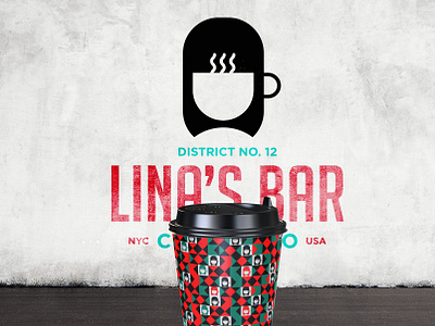 Logo and Branding concept for "Lina's Bar." brand identity branding cafe coffee coffee logo coffee shop graphic design identity logo logo designer logo ideas logo identity logo maker logos mockups pattern visual identity