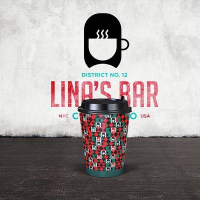 Logo and Branding concept for "Lina's Bar." brand identity branding cafe coffee coffee logo coffee shop graphic design identity logo logo designer logo ideas logo identity logo maker logos mockups pattern visual identity