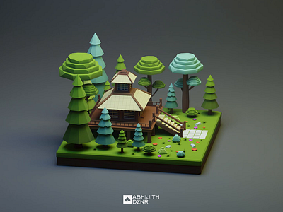 The Forest Zen, Mini World 3d render