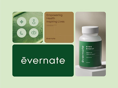 Evernate Branding & Packaging Design / Supplement Brand Identity agency branding branding agency design emblem health healthy label logo logotype medical medicine packaging packaging design supplement supplement branding supplement design supplement packaging vitamins wellness