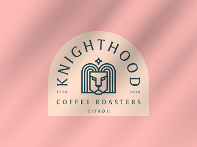 Knighthood Coffee Roasters Logo Design a abstract badge logo branding cafe logo classy logo coffee logo elegant logo high end logo life style logo line art lion logo logo premium logo restaurant logo retro logo roasters logo star logo vintage logo