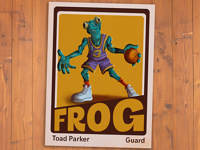 FrogBall - The Legend of Toad Parker animation basketball character character design design frog illu illustration vintage