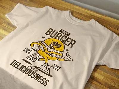 Burger lovers t-shirt adipra studio