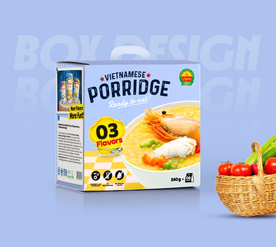 Fresh Porridge Box 6 Packs USA branding graphic design