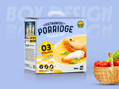 Fresh Porridge Box 6 Packs USA branding graphic design