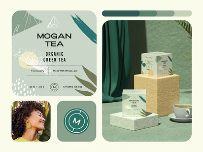 Mogan Tea Branding and Packaging Design - Coffee Shop branding coffee coffee shop coffeeshop design drink emblem label label packaging labeldesign logo logotype matcha packaging packaging design packagingdesign tea tea branding tea logo tea packaging