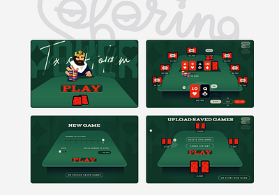 Soboring.games / Poker game game design game uiux