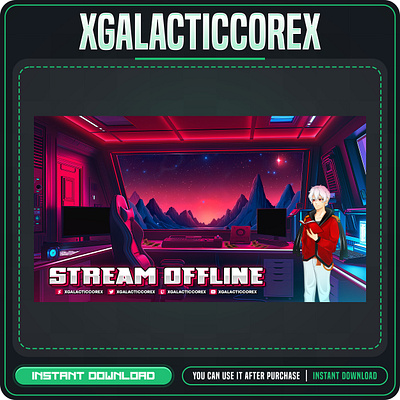 Commission Screen by MegastreamGfx customoverlay customscreen customstreamscreen gamingscreen personalizedscreen screengraphics screenoverlay streamingscreen streamscreendesign twitchscreen youtubescreen