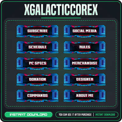 Special Commission Stream Panel by MegastreamGfx customoverlay customstreampanel gamingoverlay streamdesign streamgraphics streamingassets streamoverlay streamsetup twitchdesign twitchoverlay twitchpanel