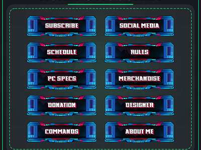 Special Commission Stream Panel by MegastreamGfx customoverlay customstreampanel gamingoverlay streamdesign streamgraphics streamingassets streamoverlay streamsetup twitchdesign twitchoverlay twitchpanel