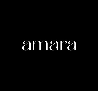 Amara Skincare Logotype brandidentity branding design graphic design logo logotype monogram typography