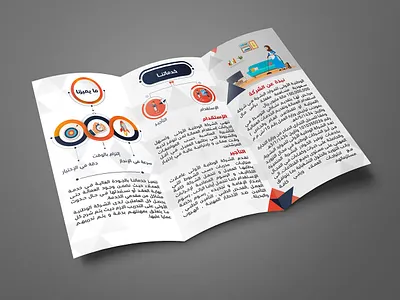 FNRCO Recruitment Brochure branding brochure brochure design calender circle company design flyer fnrco graphic design illustration ksa logo logo design map mockup paper red section services