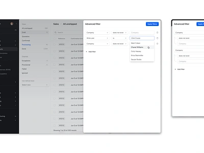 Advanced filter design icons interface ui user experience user interface ux