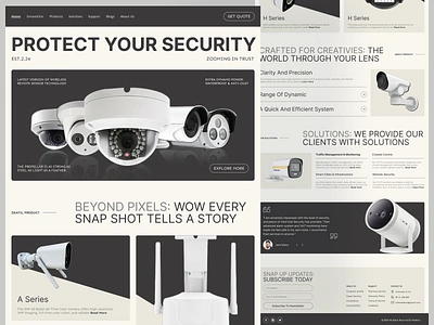 3i Surveillance Camera and Security System Landing Page 3i surveillance camera branding camera landing page landing page design security camera security system ui ui design uiux visual design web design website design