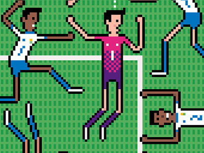 FAZ EM 24 illu 8bit big pixel branding editorial faz football fussball games germany illustration pixel pixel art pixelart soccer sports