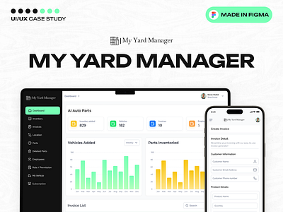 Yard Manager Web App Design design management web app yard