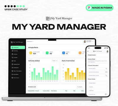 Yard Manager Web App Design design management web app yard