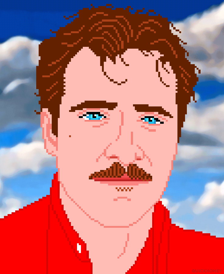 HER movie character animation her illustration joaquin phoenix mashup movie pixel pixel art pixel portrait pixelart portrait