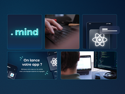 Dotmind Branding agency brand branding colors developer development graphic innovative tech visual identity web