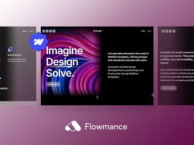 🎨 Create Stunning Websites with Concept – Agency Webflow Templa agency template design template webflow webflow template webflowtemplate websitedesign