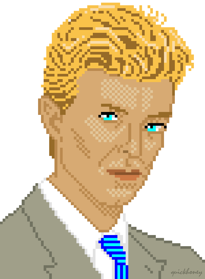 David Bowie abstract animation big pixel bowie design illustration pixel portrait pixelart portrait