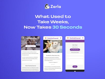 Launch Website in Seconds Grow Business from Anywhere with Zarla ai website builder instant website local businesses online business web builder zarla zarla web builder