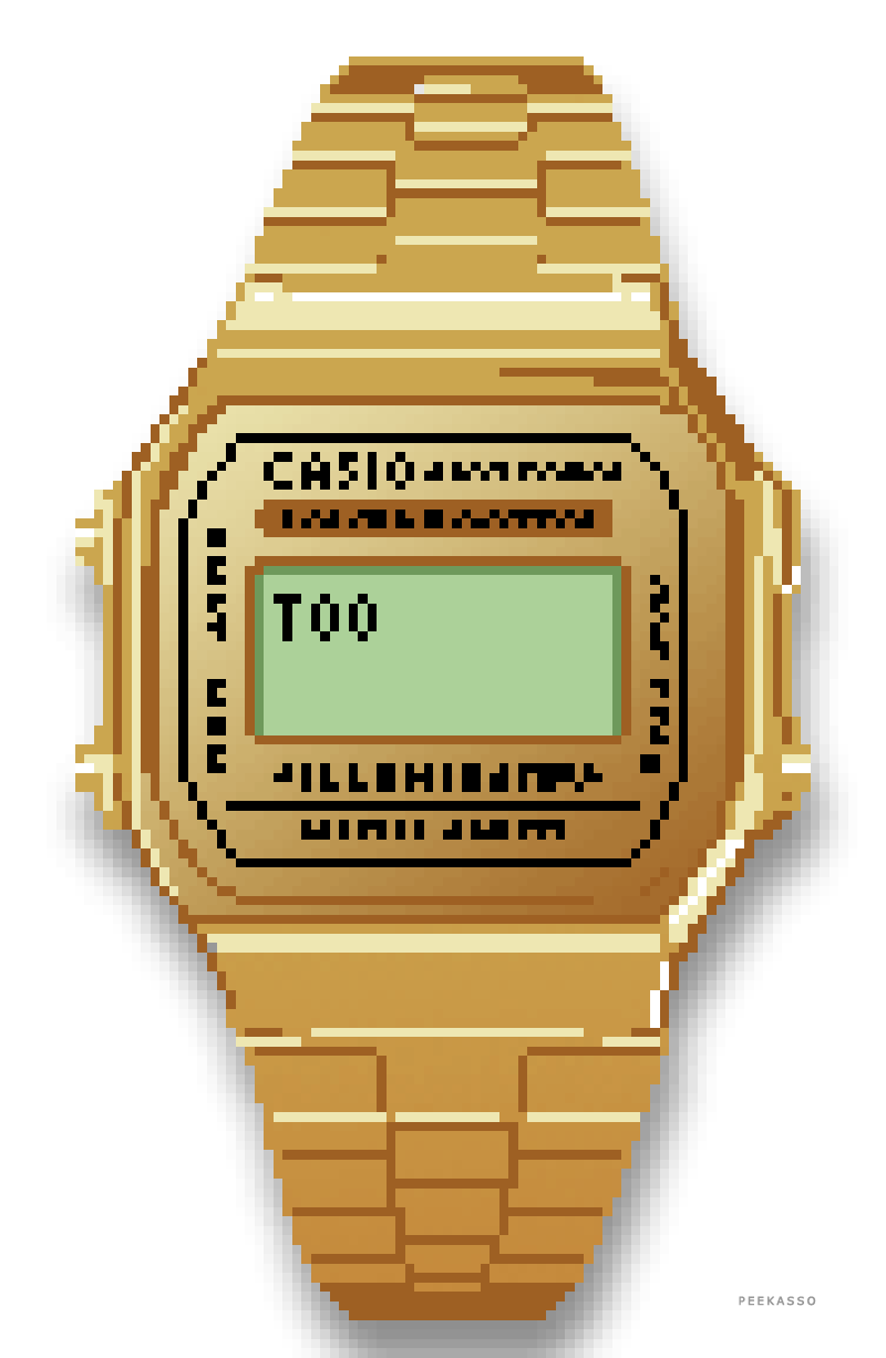 Casio Poetry 1 8bit animation big pixel branding casio design digital watch graphic design illustration pixel pixel art pixel portrait poetry ui watches