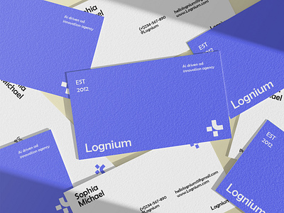 Lognium - Ai Ad driven company logo branding 3d branding graphic design logo