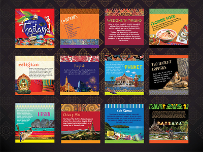 Welcome to Thailand book brochure country culture design graphic design thai tourism