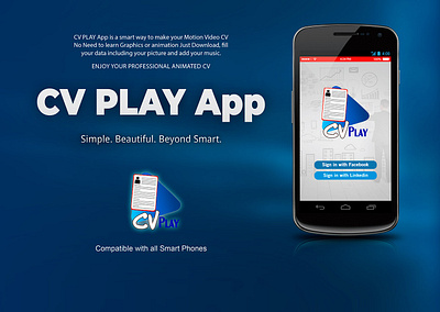 CV PLAY App app application branding design graphic design logo mobile motion graphics video video motion