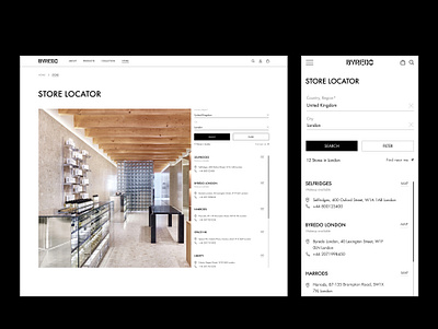 Website UI - BYREDO figma interface design landing page redesign typography ui ui design ux ux design uxui uxui design web design website design