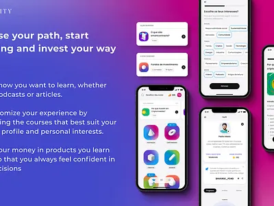 Inversity crypto digital products finance financial literacy fintech product design tokens ui ux web3