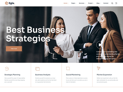 Egix - Business Consulting HTML5 Template agency business business consulting business course consulting corporate digital marketing finance financial market marketing modern startup trade